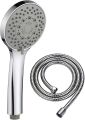 Handheld Shower Head with 5 Spray Setting Modes, Water Saving Showerhead, Multi-Functions, Bathroom Accessories Chrome Plated Round Shower Heads. 