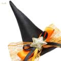 Witch Hat Headband Cosplay Kids Hair Hoop Hairband for Masquerade Halloween Orange. 