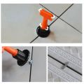 51pcs Tile Leveling System Tool Kit Reusable Level Wedges Alignment Spacers for Leveler Locator Spacers Plier T-lock Floor Tool. 