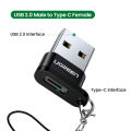 UGREEN USB Type C adapter Type C To USB 2.0 Headphone Adapter USB Type C Converter For Samsung Galaxy s22 A71 Macbook USB C Adapter. 
