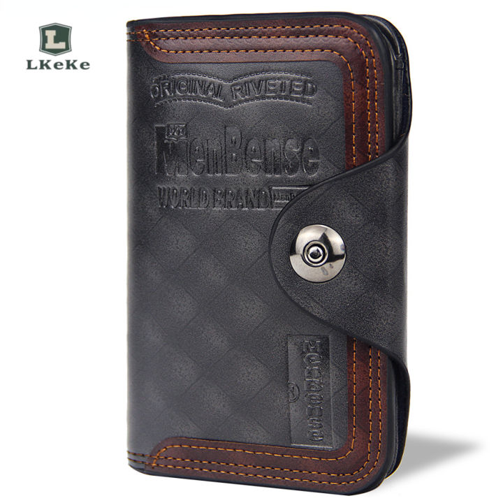 L%20KeKe%20Men's%20Wallet%20Fashion%20Vintage%20Multi-card%20Slot%20Wallet%20with%20Magnetic%20Buckle%20-%20Image%208