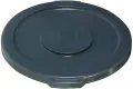RUBBERMAID BRUTE Flat Lid for 10-Gallon Round Containers - Gray. 