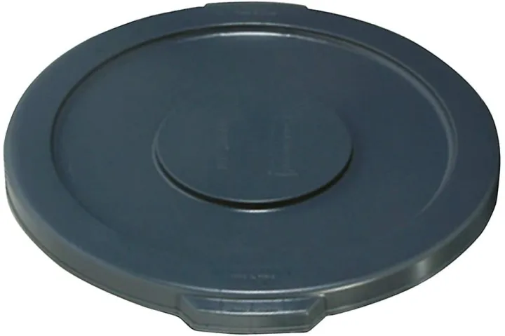 RUBBERMAID BRUTE Flat Lid for 10-Gallon Round Containers - Gray