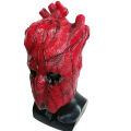 Anime Dorohedoro Shin Heart Red Mask Cosplay Costume Scary Bloody Latex Helmet Fancy Unisex Halloween Prop. 