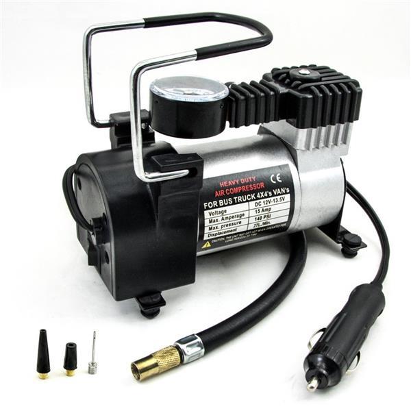12V Heavy Duty Portable Air Compressor Car Tire Inflator Pump