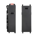 NDR-1100 10 Inch Double Bass 6000W Peak High Power Smart Outdoor DJ Equipment Party Bluetooth Speaker Set | INeedz NDR1100. 