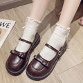 Cute Bowknot Mary Jane Leather Shoes Women Korean Style Easy Matching Cute Girl LolitajkShoes Summer Japanese Thin. 