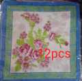 Colorful Handkerchief Women Cotton Floral Embroidered Scarf Pocket Hankie Hankerchief Random Color 12 pcs. 