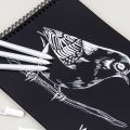 Sakura Gelly Roll Gel Pen White Color 0.5mm 0.8mm 1.0mm High Light Marke Pen Black Cardboard Art Painting Pen White Line Pens. 