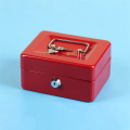 Mini Petty Cash Box Metal Coin Bank Lockable Security Money Safe Box with Lock Slot. 