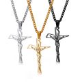 【ALLGOOD】Stainless Steel   Cross Necklace For Women Men Chains Religion Cross Pendants Choker Jewelry Prayer Baptism Gifts. 