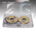 Reel To Reel Blank Cassette Tape Blank Sound Cassette Tape 50 Minutes Normal Bias Double Sided Transparent Box for Music Recording. 