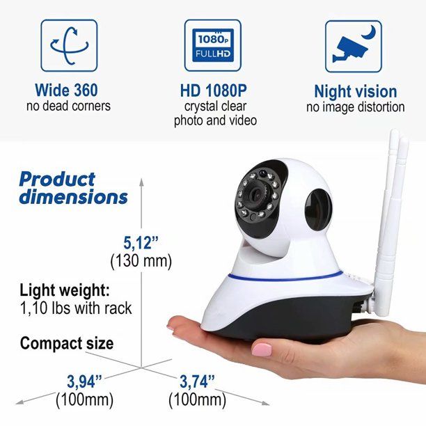 Security Network CCTV WIFI IP camera Megapixel HD Wireless Security Camera IR Infrared Night Vision Surveillance Camera