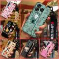 Anti-knock Wristband Phone Case For ZTE Blade V70 Vita/V70 Design protective Back Cover Kickstand ring Cute Cartoon. 