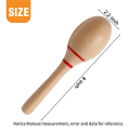 8Inch Hand Percussion Rattles Beech Wood Rumba Shakers Maracas Musical Instruments Latin Musical Instrument for Games Party Favors. 