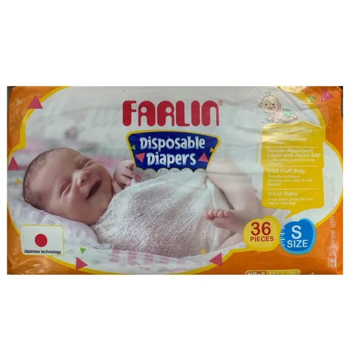 Farlin Disposable Baby Diapers Small 36pcs