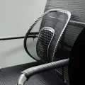 Black Mesh Cloth Car Seat Cushion Lumbar Waist Back Support Lumbar Pillow  General car seat massage backrest office chair massage backrest lumbar support mesh breathable lumbar cushion seat support Massage Car Seat Lumbar Lower Back Support Mesh Cushion. 