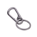 Simple Keychain Metal Car Key Ring Fashion Detachable Carabiner Hook Waist Hanging Key Chain Buckle Men Women Accessories 1Set. 