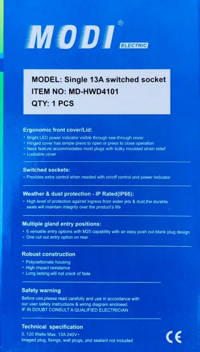 Single%20Waterproof%20Weatherproof%20Outdoor%20IP66%20MD-HWD4101%20Modi%2013A%20Switched%20Socket%20Cover%20Rainstorm-Proof%20Outdoor%20Splash-Proof%20Box%20%5BID:%204964%5D%20-%20Image%207