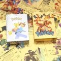 【DIV MALL】EN 54pcs Pokemon Metal Card Box Golden Letters ES Playing Cards Metalicas Charizard Vmax Gx Collection Card Case. 