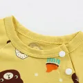 Cotton Short-Sleeved Jumpsuit for Baby Boys and Girls. 