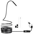 5.5mm/7mm HD 3 in 1 OTG Android Endoscope Camera Borescope IP67 Waterproof Sewer Industrial Mobile Endoscope Piping Endoscopy. 