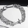 Men Hand Chain Hip Hop Style Vintage Style Men Bracelet. 