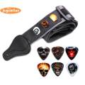 Adjustable Electric Guitar Strap with 6 Picks Paddles Acoustic Guitar Belts. 