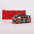 model bike LF 1/64 Bus RWB T1 Modified Version Toy Car Model Alloy Diecast Mini Scale Collection Model Car Toys for Boys Birthday SouvenirParty Tableware. 