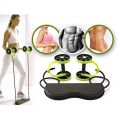 Revoflex Xtreme Abdominal Trainer Home Gym Machine Ab Wheel Roller Sport Bodybuilding Revoflex Xtreme Dobule Wheels AB Roller Pull Rope Abdominal Trainer Gym Equipment Abs Trainer. 