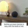 Certified Refurbished Echo (4th Gen) Twilight Blue | Smart home hub with eero Mesh Wifi Router | Turns Echo Dot into a wifi extender. 