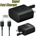 Samsung Charger 45W 25W PD Adapter With Type C Charge Cable - Super Fast Charging UK Main Plug USB-C PM. 