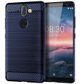 lthmy for Nokia 8 Sirocco Case Carbon Fiber TPU Soft Silicone Back Cover Armor Phone Case Casing. 