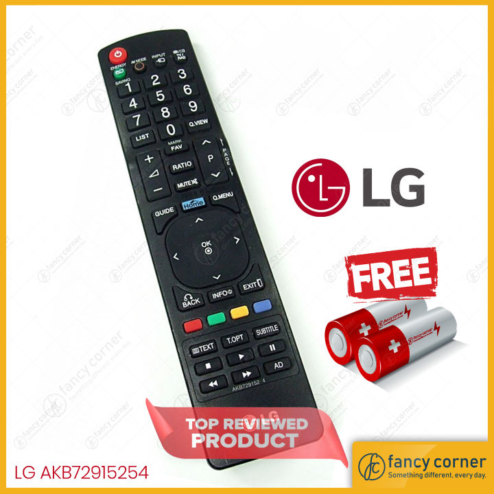 LG LCD /LED Tv Remote control AKB72915254 AKB & Free Batteries
