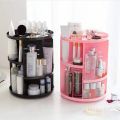 Revolving 360 Rotating Makeup Organizer - Black. 