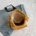 2024 New Women Bag Middle Shoulder Bag Korean Style Drawstring Bucket Bag Casual Light Youth Crossbody Bag Whole Sale. 