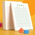 New 100pcs/Set Pen Calligraphy Paper Chinese Character Writing Grid Rice Square Exercise Book For Beginner For Chinese Practice. 