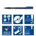 STAEDTLER® Lumocolour Universal Permanent Marker 313 S 0.4 Tip - 8 Colours. 