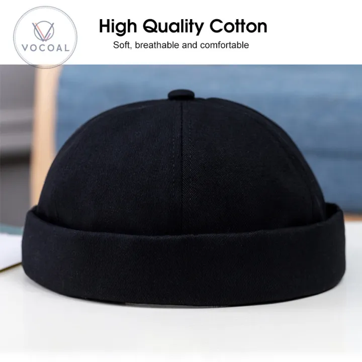 Vocoal%20Cap%20For%20Men%20Dome%20Melon%20Beanie%20Hats%20Adjustable%20Docker%20Cap%20Fashion%20Men's%20Landlord%20Hat%20H-ip%20Hop%20B-rimless%20Hat%20Spring%20And%20Summer%20Street%20T-rend%20Melon%20Hat%20Embroidery%20Retro%20Cap%20-%20Image%203