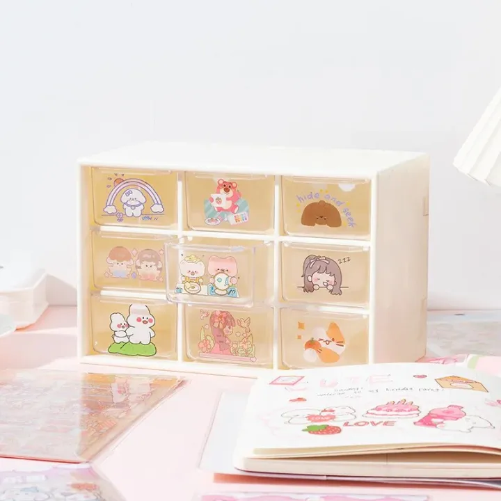 6sheets/lot%20Cartoon%20Girls%20Sticker%20Pack%20Cute%20Kawaii%20Stickers%20Set%20DIY%20Material%20Waterproof%20PVC%20Decorative%20Decals%20Phone%20Diary%20Kids%20-%20Image%205