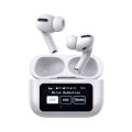 Airpods Pro 2 Full Touch Screen  Display Wireless Earbuds With ANC/ENC Double Dark Noise Reduction A9 Pro Touch Control Airpods with  Display Premium Quality Airpods Pro 2nd Generation. 