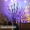 Auoyo LED Artificial Plants String Light Powered Fairy Lights Super Bright For Christmas, Decorations and other events Home Decoration. 