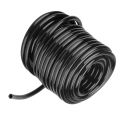 Durable 1/4 Inch Water Irrigation Hose PVC Flexible Irrigation Hose Efficient Black Yard Water Hose Drip Irrigation, Greenhouse, and Hydroponics. 