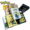 pokemon cards golden Pokemon Cards Metal Gold Silver Vmax GX Card Box Mewtwo Pikachu Rare Collection Battle Trainer Card Children Toys Birthday GiftsParty Games Crafts. 