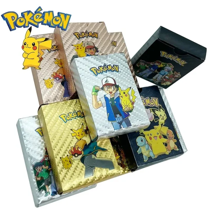 pokemon%20cards%20golden%20Pokemon%20Cards%20Metal%20Gold%20Silver%20Vmax%20GX%20Card%20Box%20Mewtwo%20Pikachu%20Rare%20Collection%20Battle%20Trainer%20Card%20Children%20Toys%20Birthday%20GiftsParty%20Games%20Crafts%20-%20Image%204