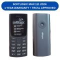 SOFTLOGIC MAX 111 2024 Button Mobile Phone - 1 YEAR WARRANTY + TRCSL APPROVED, Softlogic Max 111 Feature Cell Phone - One Year Warranty. 