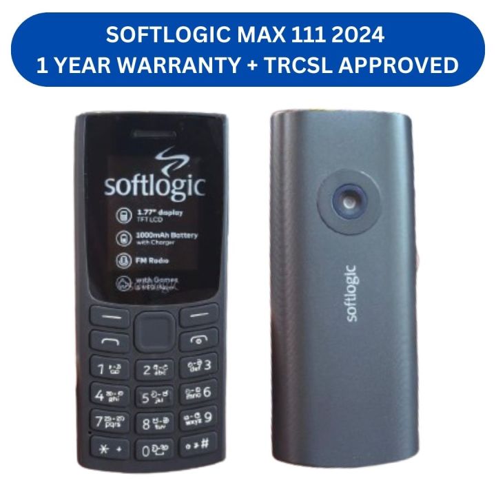 SOFTLOGIC MAX 111 2024 Button Mobile Phone - 1 YEAR WARRANTY + TRCSL APPROVED, Softlogic Max 111 Feature Cell Phone - One Year Warranty