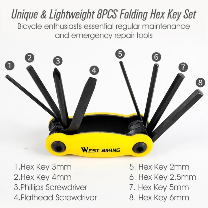 WEST%20BIKING%20Multitool%20Bicycle%20Repair%20Tools%20Chain%20Hex%20Spoke%20Wrench%20Screwdriver%208%20in%201%20Kit%20Set%20Road%20MTB%20Bike%20Cycling%20Multi%20Tools%20-%20Image%203