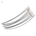 20Pcs Cable Wire Loop Luggage Tag Loops Stainless Steel Metal Wire Straps. 
