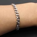 Stainless Steel Bracelet - Silver / Gold Plated 925 Sterling Silver Couple Unisex Unisex Stainless Steel Durable Silver Color Lara Bracelet Bracelet Not Watch Set For Men Business Fashion Casual Round Pointer Calendar Not Watch Accessories. 
